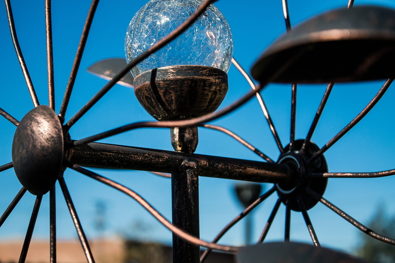 focus on foreground, old, 2K, studio shot, summer, spoke, communication, close-up, nature, motion, pattern, wheel, sky, metal, bicycle, transportation