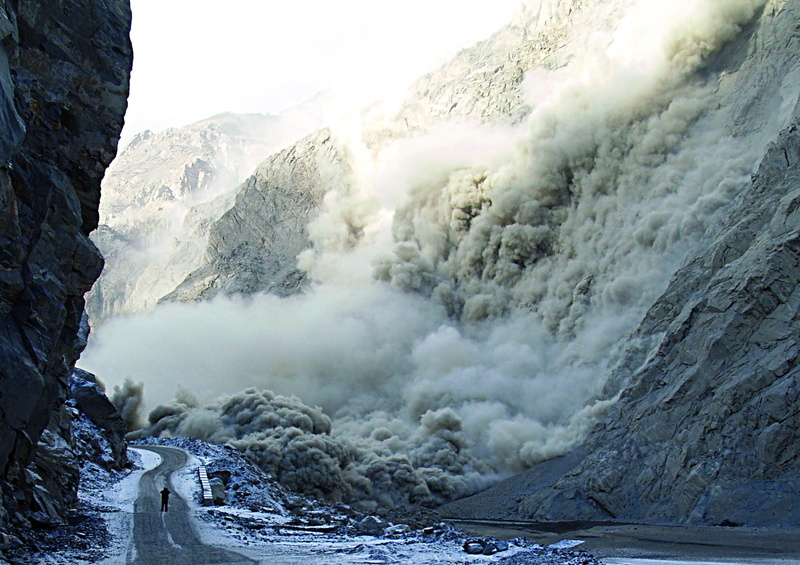 people, hunza, 720P, disaster, destruction, nature, landslide, landscapes, river, roads, mother