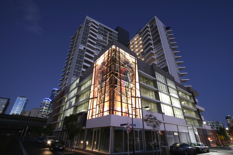 car, tall - high, night, skyscraper, abstract, outdoors, 2K, modern, clear sky, city, built structure, no people, illuminated, office building exterior