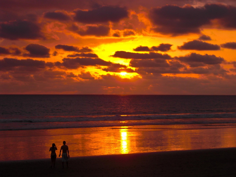 nature, 2K, skyscapes, sunset, costa, rica, background, sunrise - sunset, beaches