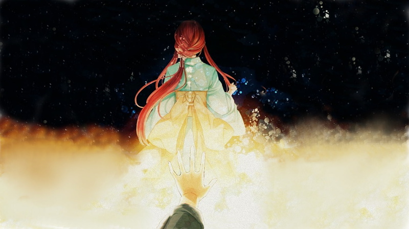 outdoors, motion, smoke - physical structure, arts culture and entertainment, Akizuki Maria, anime, three quarter length, black background, anime girls
