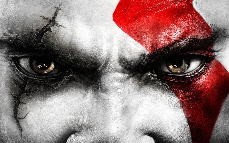 2K, eyes, god, kratos, war, character