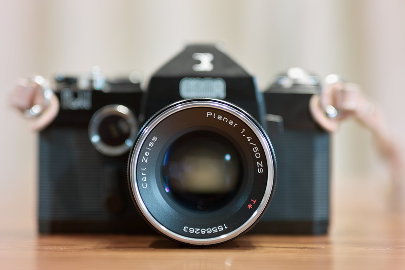 Sigma, gear, retro Styled, Mark-1, camera - Photographic Equipment, ZS, equipment, Mark-I, single Object, camera, Zeiss Planar, old, mirrorless, black