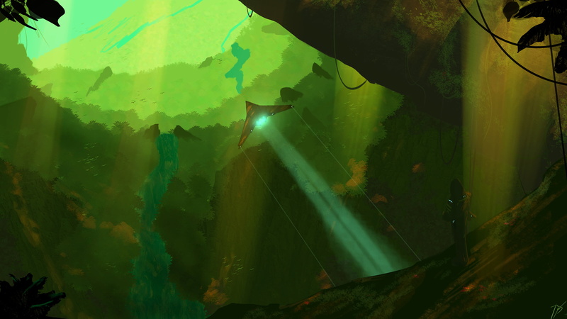science fiction, jungle, Joey Jazz, nature, 2K