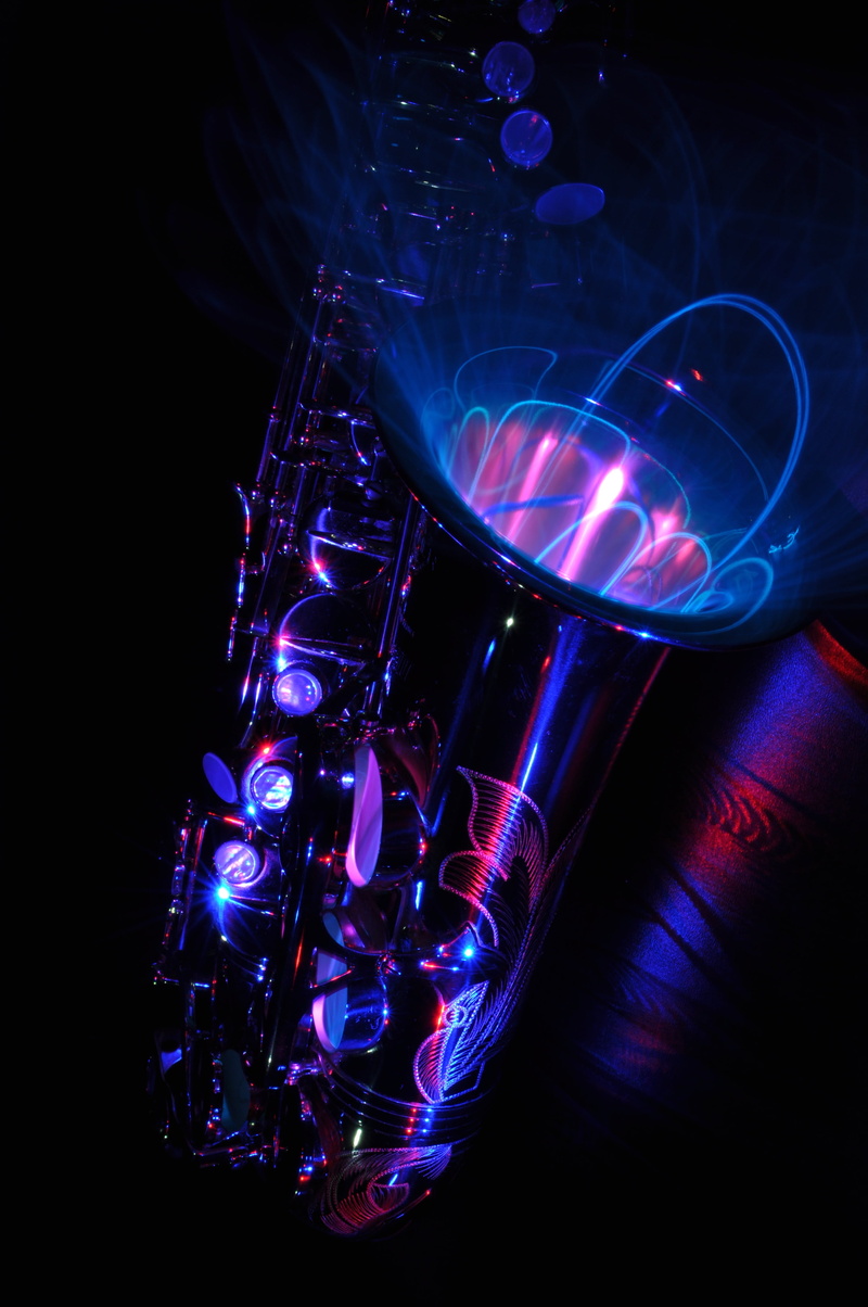 black background, 4K, musical instrument, dark, human body part, purple, illustration, science, shape, household equipment, light - natural phenomenon