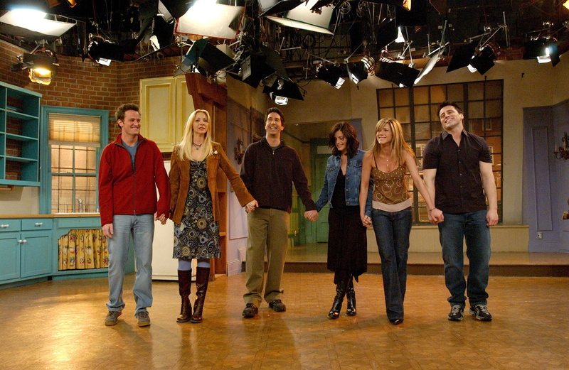 portrait, young women, men, adult, Monica geller, Friends, people, group of people, front view, equality, flooring, young men, smiling, 1080P, indoors