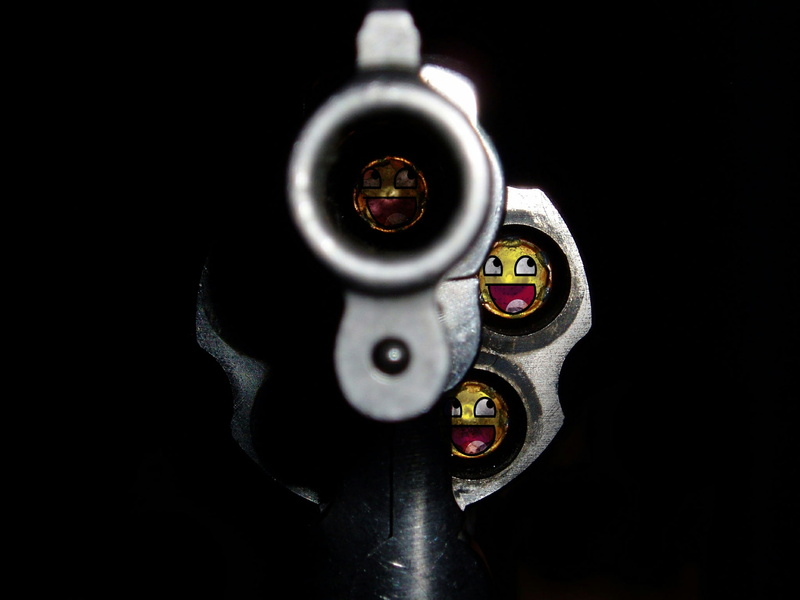 abstract, full, 1080P, Black, face, awesome face, art, hd, awesome, Gun