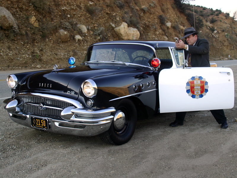century, patrol, sedan, retro, police, 1955, highway, buick, 1080P