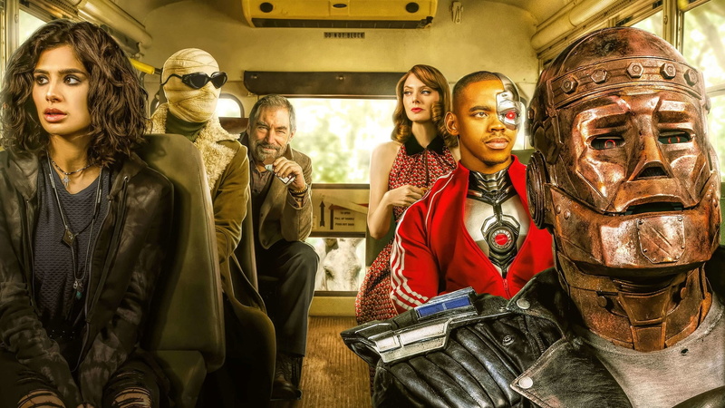 Timothy Dalton, Chief (DC Comics), Diane Guerrero, Cyborg (DC Comics), April Bowlby, Doom Patrol, Elasti-Girl, Joivan Wade, TV Show, Crazy Jane, 1080P