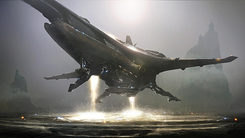 banu, banu merchantman, art, fiction, citizen, spaceship, star citizen, concept art, science fiction, fantasy, concept, science, merchantman, star, 1080P