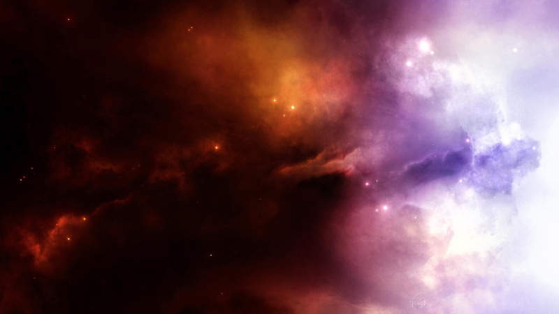 bright, sci, nebula, fi, cg, fiction, light, color, art, 1080P, space, android, stars, dust, universe, digital, science, illustration, clouds