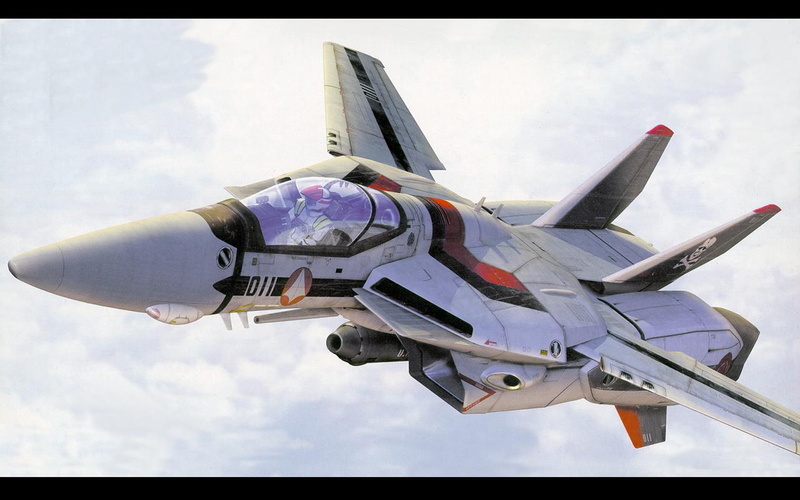 hd, art, red, s, squadron, anime, mecha, Macross, SDF Macross, vf, skull, Black, 720P
