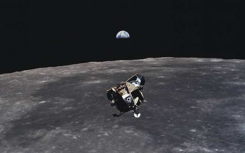 hd, space, lander, moon, lunar, 1080P, earth