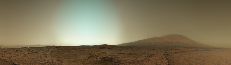mountain, tranquil scene, mars curiosity space nasa multiple display, barren, sky, 4K, nature, scenics - nature, outdoors, sand, beauty in nature, travel destinations