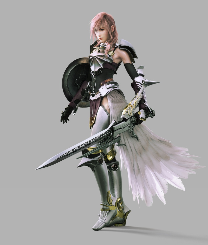 4K, sword, Claire Farron, video games, Lightning XIII, Final Fantasy XIII