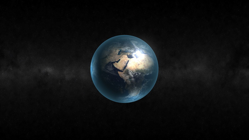 universe, stars, earth, space, dark, round, blue, ornament, 1080P, planets
