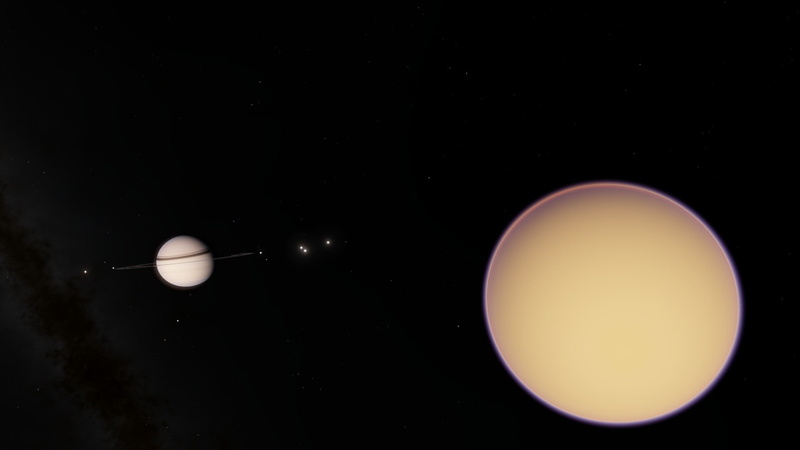 planet, titan, Space Engine, space, 1080P, Saturn