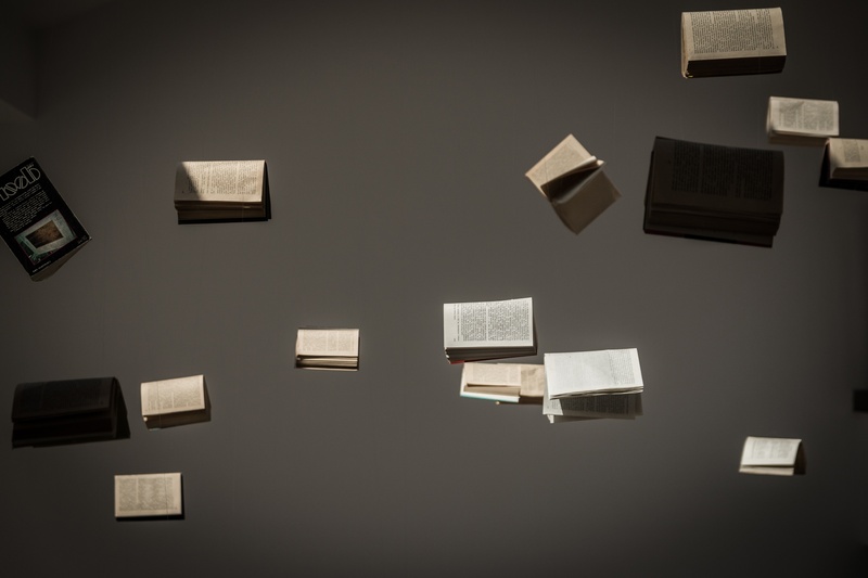 copy space, zeromski, paper, communication, the glass house, wall - building feature, white color, note, gray background, masłów, writing, variation, 2K