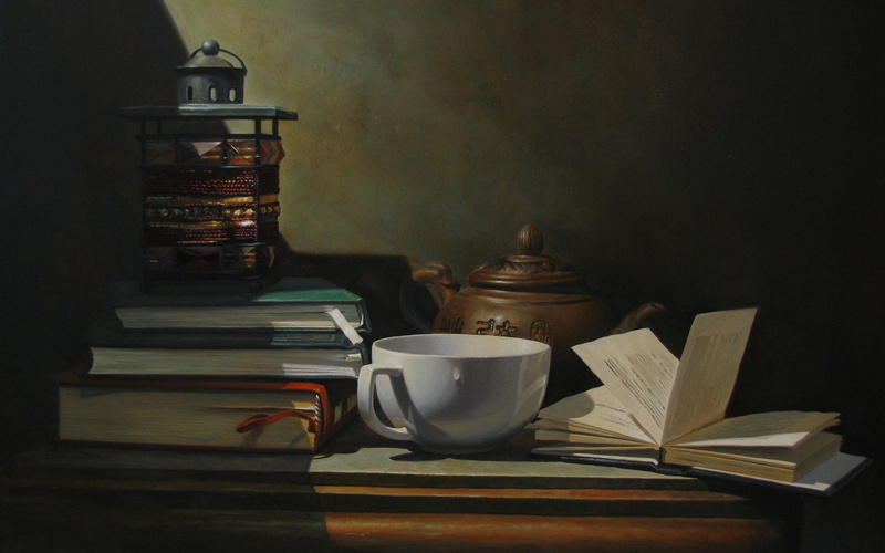white, 2K, ceramic, tea, lamp, photography, assorted, 2880x1800, mug, book, books