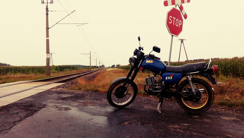 Motorcycle, ETZ, Railway, MZ, Youngtimer, 1080P, rain