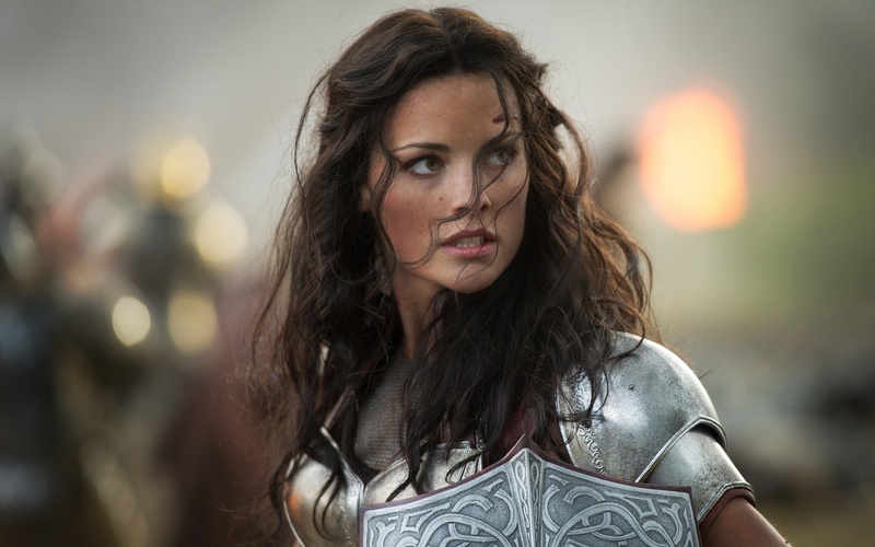 shield, armor, 1080P, Thor 2: The Dark World, women, Lady Sif, brunette, Jaimie Alexander, Thor