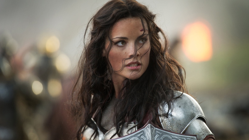 brunette, 2K, warrior, film stills, Thor 2: The Dark World, actress, women, depth of field, battle, Jaimie Alexander