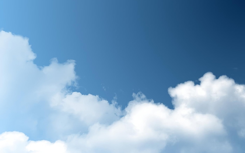 1080P, no people, outdoors, day, blue, sky, white color, meteorology, tranquil scene, tranquility, softness, beauty in nature, cloudscape, clouds