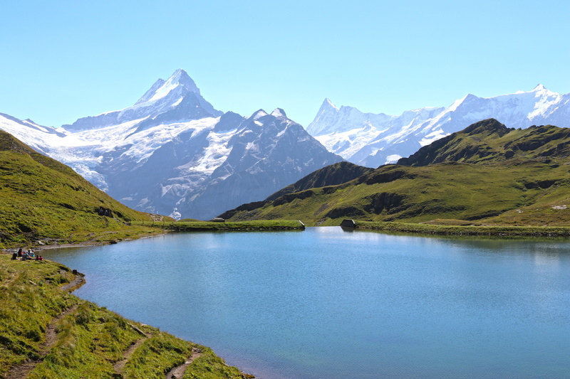 landscape, water, scenics - nature, non-urban scene, nature, blue, switzerland, lake, mountain range, mountain, 5K, environment, day, clear sky, beauty in nature
