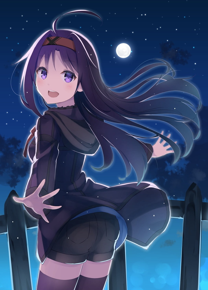 nature, blue, Sword Art Online, 720P, outdoors, art and craft, sky, long hair, representation, anime girls, beauty in nature, illuminated, arts culture and entertainment