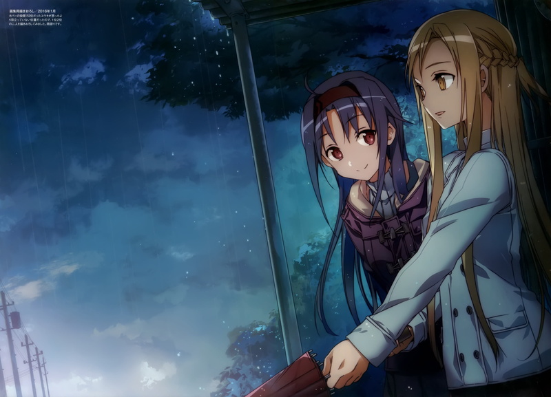 Konno Yuuki, day, sky, young adult, lifestyles, reflection, outdoors, front view, one person, real people, cloud - sky, nature, low angle view, anime girls