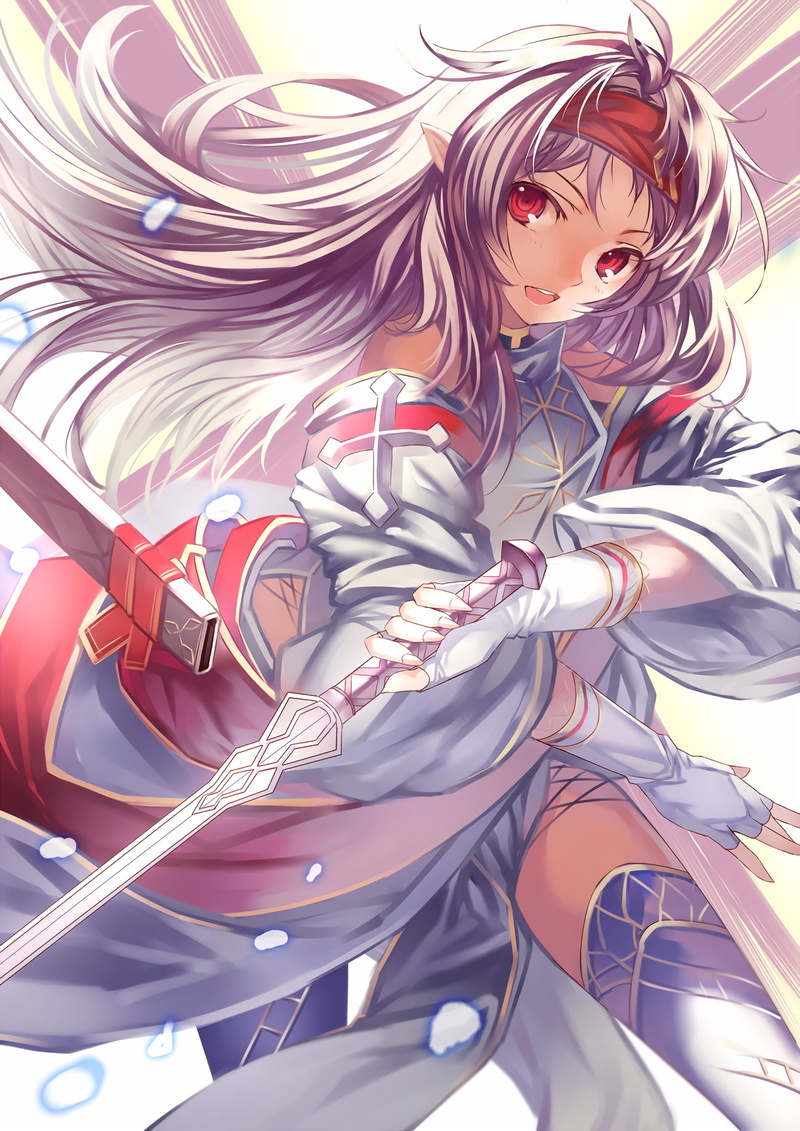 red eyes, anime girls, abundance, red, multi colored, women, close-up, child, lying down, one person, childhood, Sword Art Online, adult, large group of objects