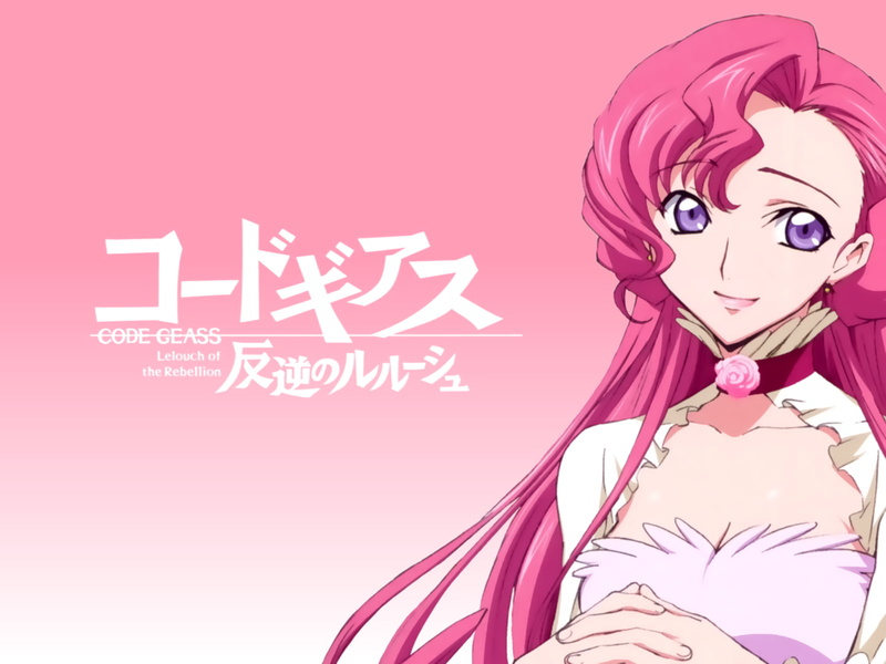 violet eyes, pink hair, Code Geass, 720P, anime girls, Euphemia li Britannia