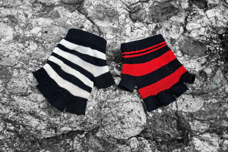 textile, no people, clothing, wool, accessory, stone wall, hand, day, fingerless mitten, 4K, fashion accessory, knitted, textured, rock - object, sock