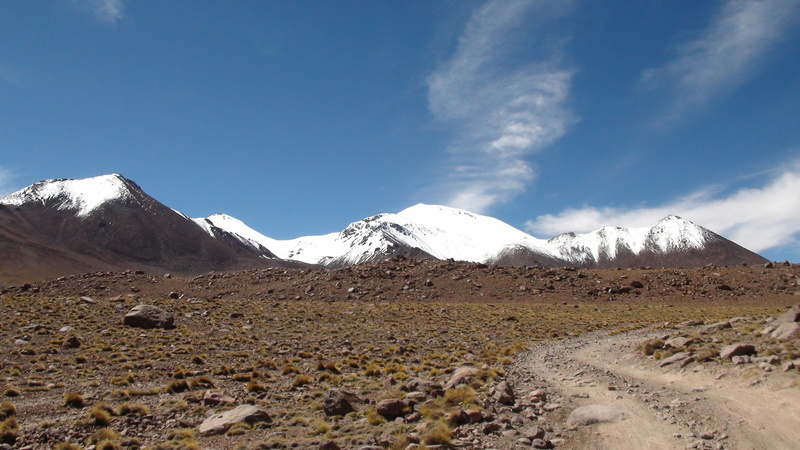 beauty in nature, mountain peak, cold temperature, cloud - sky, scenics - nature, winter, tranquil scene, landscape, uyuni to san pedro, outdoors, mountain range