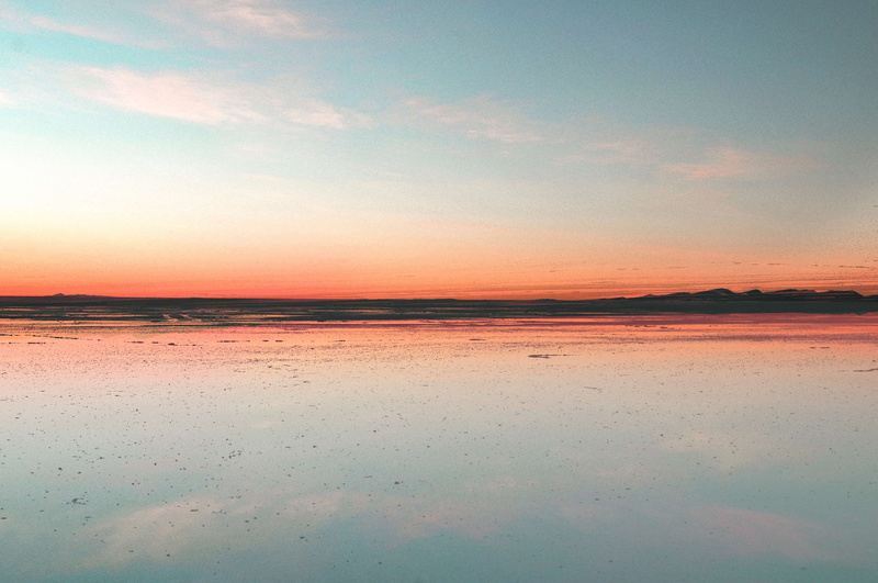 deser, salar, lagoon, sky, environment, beauty in nature, salt flat, orange color, idyllic, sea, cloud - sky, outdoors, dramatic sky, no people, water