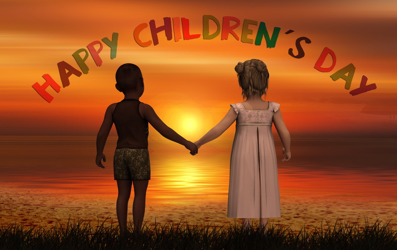 peaceful, standing, children, couple - relationship, world childrens day, together, skin color, star, play, unit, full length, emotion, peace, earth, affection
