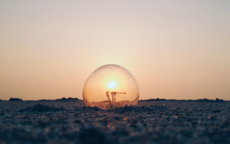 beauty in nature, bubble, outdoors, copy space, clear, light bulb, 2K, tranquility, nature, sky, landscape, sphere, Sun, surface level, sunset, field