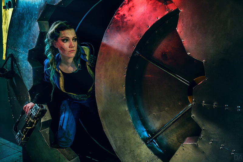 Vault 111, vault tec, Fallout 4, Fallout, pistol, 1080P, women, video games, cosplay
