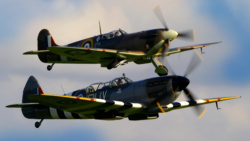 glen angus, aircraft planes, two, airplanes, black, spitfires, victory gal, supermarine spitfire, spitfire, british, green, gray, 1080P