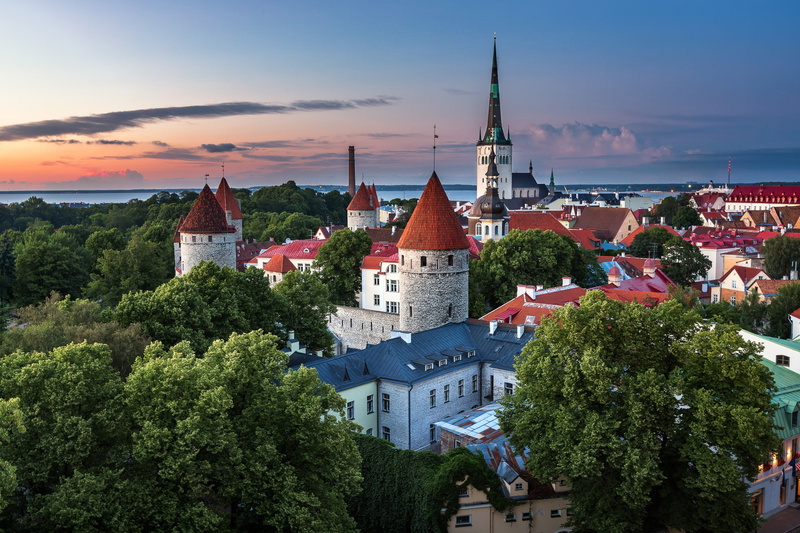 Estonia, home, summer, the evening, Tallinn, August, the city, 1080P