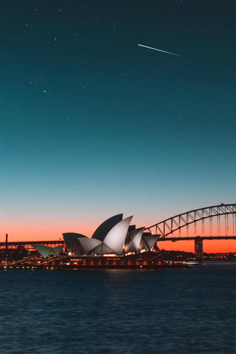 australia, city, sea, water, building exterior, harbor, nature, bridge - man made structure, arts culture and entertainment, built structure, transportation