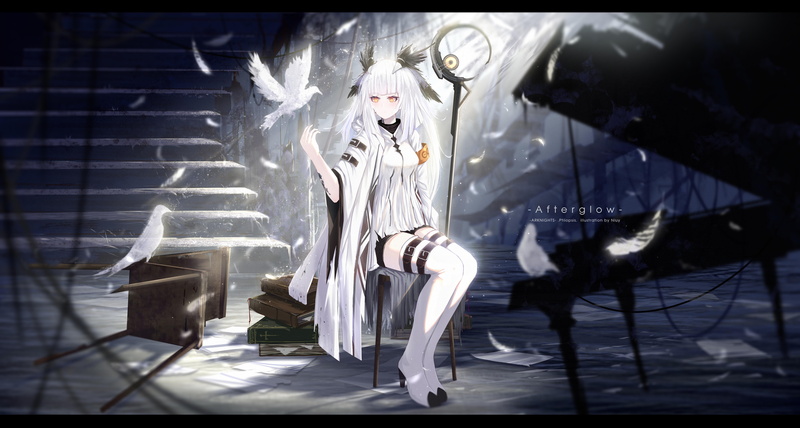 Niuy, 5K, Ptilopsis(Arknights), anime, anime girls, Arknights