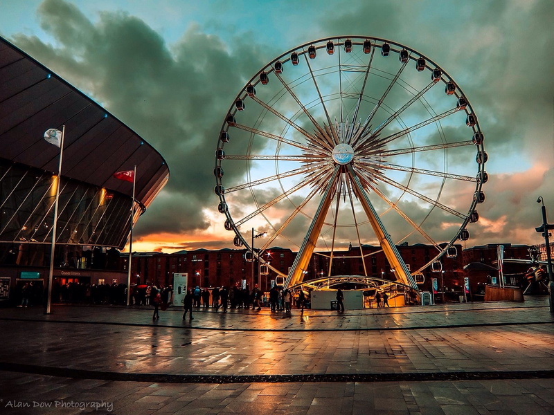 lights, Liverpool, 1080P, dusk