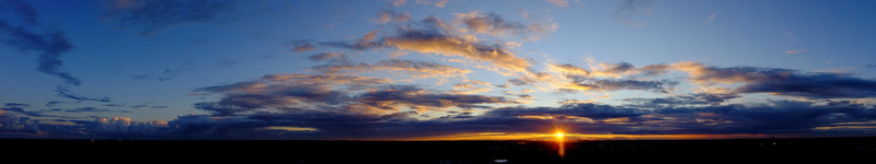 sky, beauty in nature, outdoors, scenics - nature, clouds, dark, environment, silhouette, blue, tranquility, night, no people, panoramic, orange color