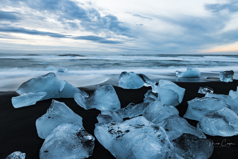 clouds, moody, body, coastal, vatnajokull, outdoors, glacial, nature, creamy, On The Rocks, ice, winter, blue  ice, beach, long  exposure, seascape, scenics