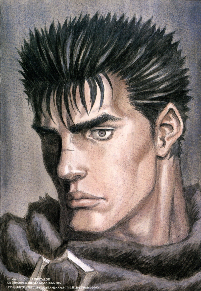 portrait, close-up, Guts, human face, Berserk, Kentaro Miura, adult, arts culture and entertainment, hair, illustration, headshot, fantasy art, beautiful woman
