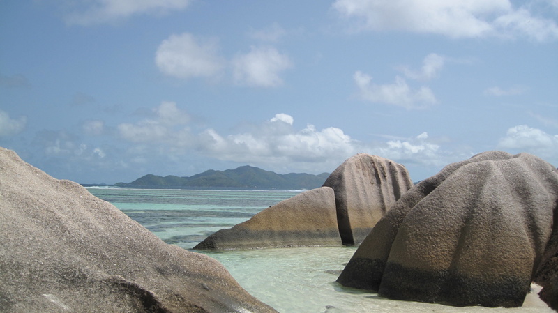 nature, no people, Granite, scenics - nature, cloud - sky, Island, beach, solid, day, rock - object, Seychelles, beauty in nature, sea, non-urban scene