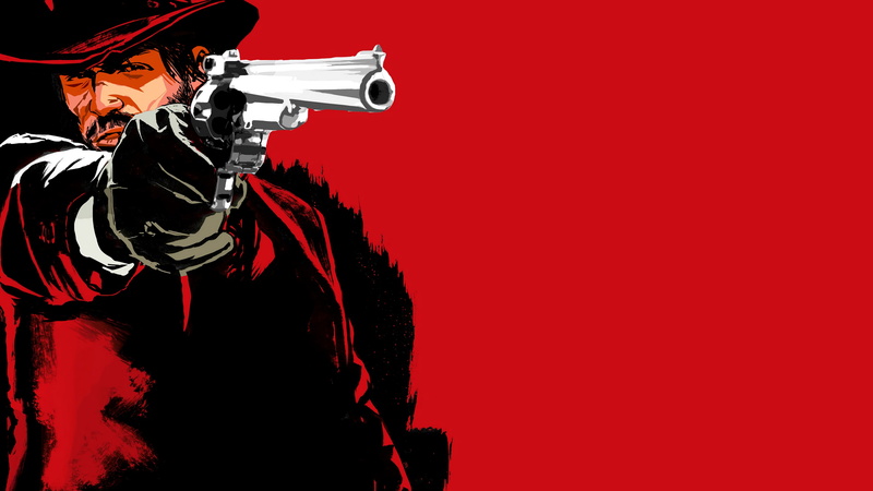 armed forces, Red Dead Redemption, adult, gun, military, red, 4K, weapon, human face, hat, men, males, aiming, clothing, John Marston, black color, people