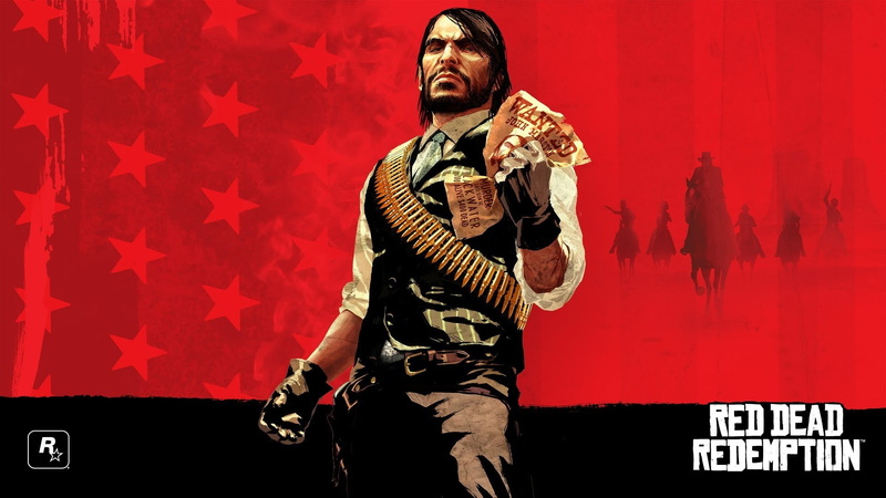 weapon, 1080P, men, three quarter length, one person, adult, looking, red, government, video games, army soldier, standing, Red Dead Redemption, pride