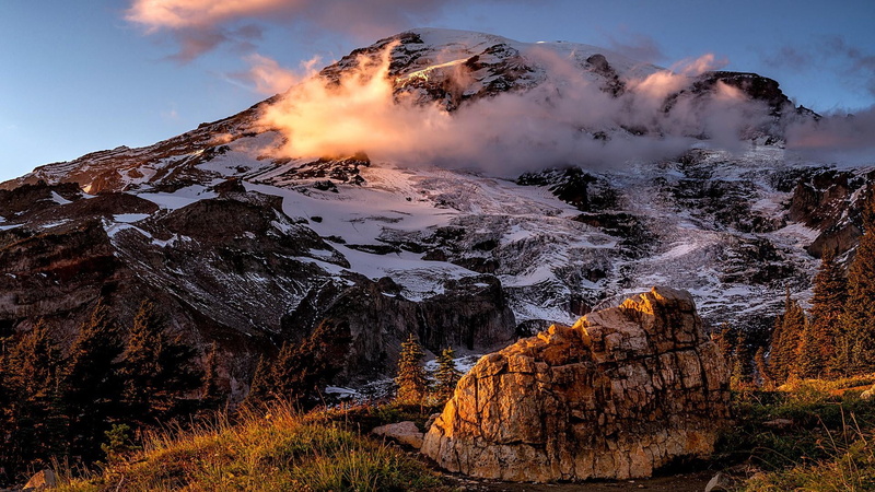 snow, beauty in nature, wilderness, outdoors, foggy, power in nature, cloud - sky, land, snowcapped mountain, wahington, mountain, united states, non-urban scene